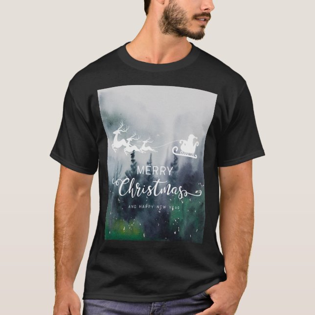 Frohe Weihnachten und glückliche Neujahrsgestaltun T-Shirt (Vorderseite)