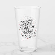 Frohe Weihnachten und glückliche Neujahrsglasur