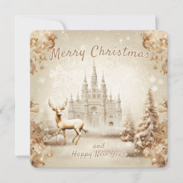 Frohe Weihnachten und glückliche Neujahrskarte