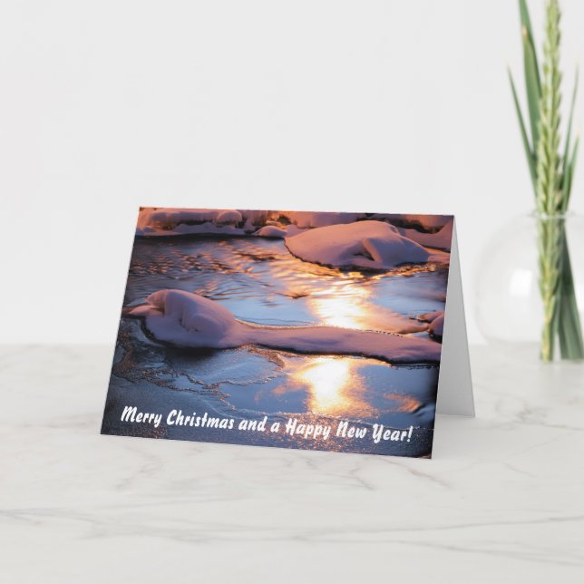 Frohe Weihnachten und glückliche Neujahrskarte (Vorderseite)