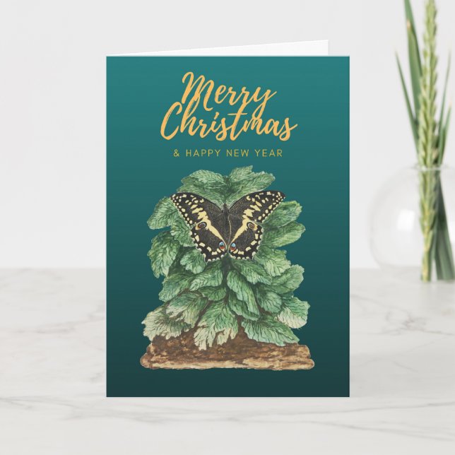Frohe Weihnachten und glückliche Neujahrskarte Karte (Vorderseite)