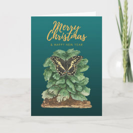 Frohe Weihnachten und glückliche Neujahrskarte Karte