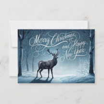 Frohe Weihnachten und glückliche Neujahrskarte