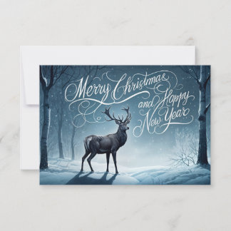 Frohe Weihnachten und glückliche Neujahrskarte Mitteilungskarte