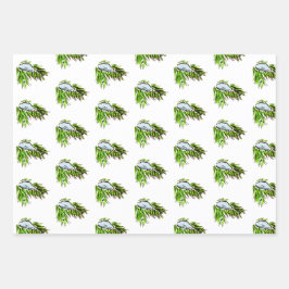 Frohe Weihnachten und glückliche Neujahrsmäuse Geschenkpapier Set