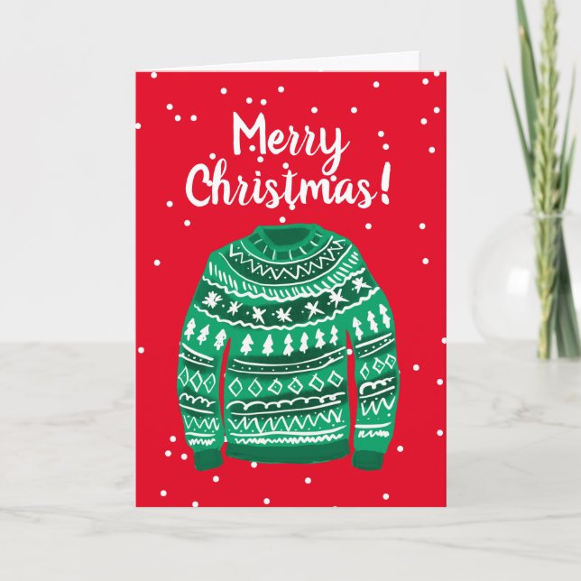 Frohe Weihnachten und glückliche Weihnachts-Weihna (Vorderseite)