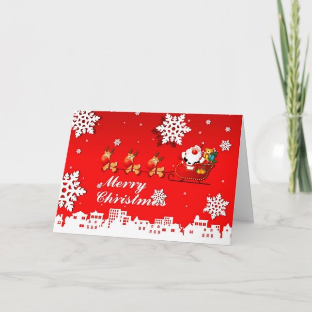 Frohe Weihnachten und glückliches neues Jahr (Vorderseite)