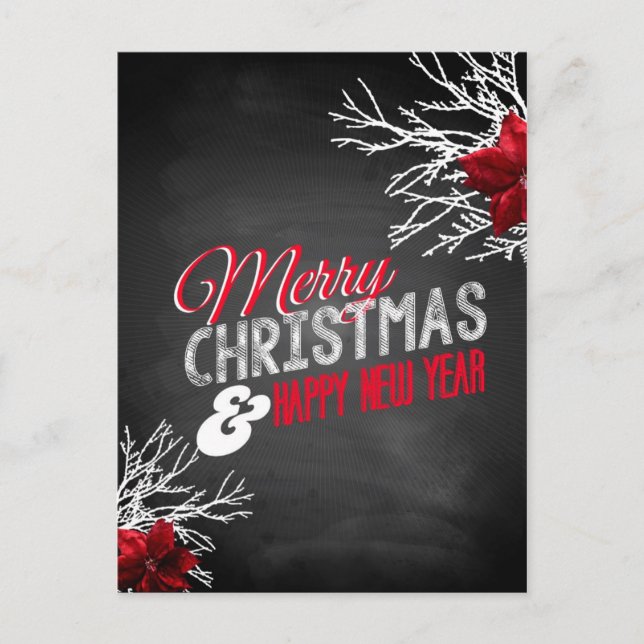 Frohe Weihnachten und glückliches neues Jahr (Vorderseite)
