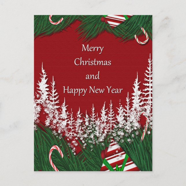 Frohe Weihnachten und glückliches Neues Jahr (Vorderseite)