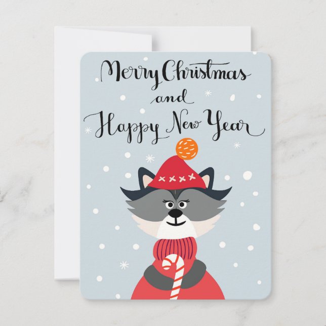 Frohe Weihnachten und glückliches neues Jahr (Vorderseite)