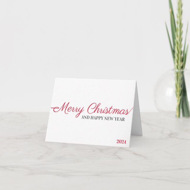 Frohe Weihnachten und glückliches Neues Jahr (Vorderseite)
