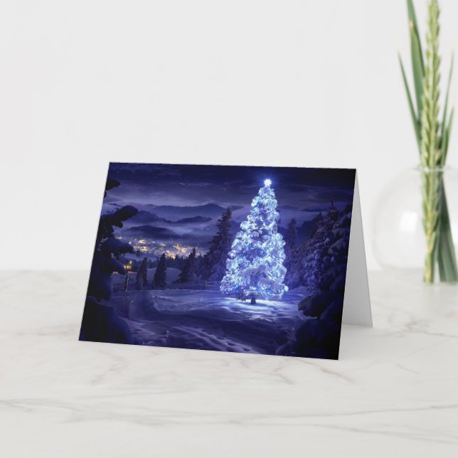 Frohe Weihnachten und glückliches neues Jahr (Vorderseite)