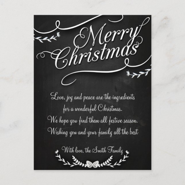 Frohe Weihnachten und glückliches Neues Jahr (Vorderseite)