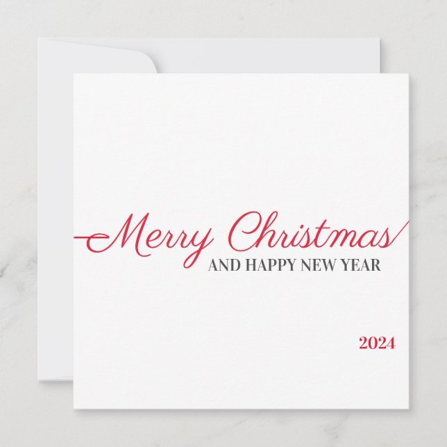 Frohe Weihnachten und glückliches Neues Jahr (Vorderseite)