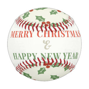 Frohe Weihnachten und glückliches Neues Jahr Baseball