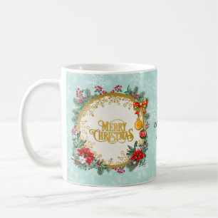 Frohe Weihnachten und glückliches Neues Jahr für L Kaffeetasse