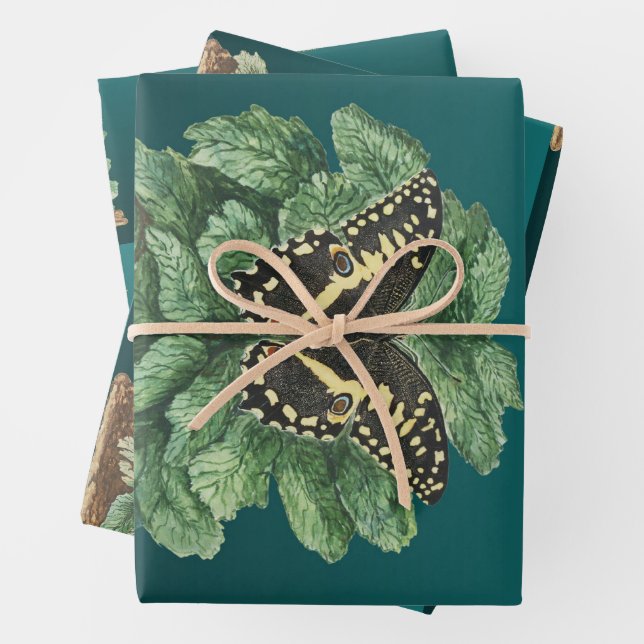 Frohe Weihnachten und glückliches Neues Jahr Geschenkpapier Set (Beispiel)