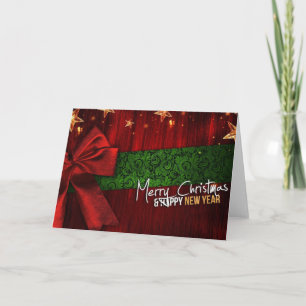 Frohe Weihnachten und glückliches Neues Jahr Karte
