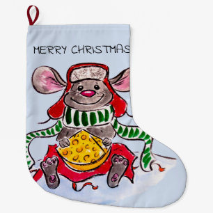 Frohe Weihnachten und glückliches neues Jahr Käs Großer Weihnachtsstrumpf