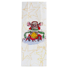 Frohe Weihnachten und glückliches neues Jahr Käse  Geschenktüte Für Weinflaschen