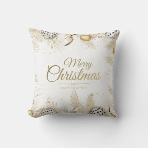 Frohe Weihnachten und glückliches Neues Jahr Kissen