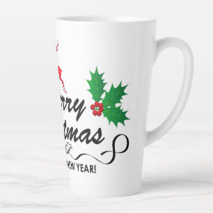 Frohe Weihnachten und glückliches neues Jahr Milchtasse