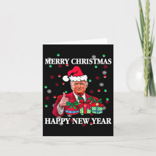 Frohe Weihnachten und glückliches neues Jahr nimmt Karte