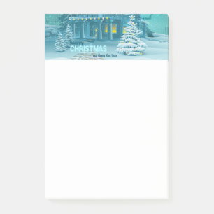 Frohe Weihnachten und glückliches Neues Jahr Post-it Klebezettel