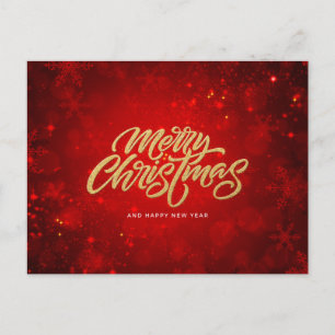 Frohe Weihnachten und glückliches Neues Jahr Postkarte