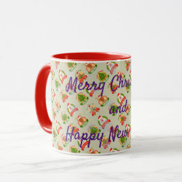 Frohe Weihnachten und glückliches Neues Jahr Tasse