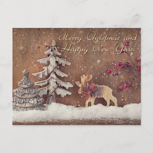 frohe Weihnachten und guten Rutsch ins Neue Jahr (Vorderseite)