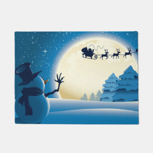 frohe Weihnachten und guten Rutsch ins Neue Jahr Fußmatte