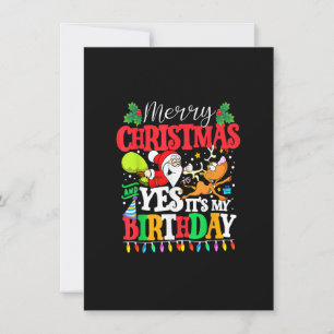 Frohe Weihnachten und ja, das ist mein Weihnachtsj Einladung