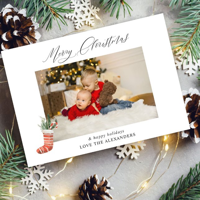 Frohe Weihnachten und Strumpf Foto (Von Creator hochgeladen)