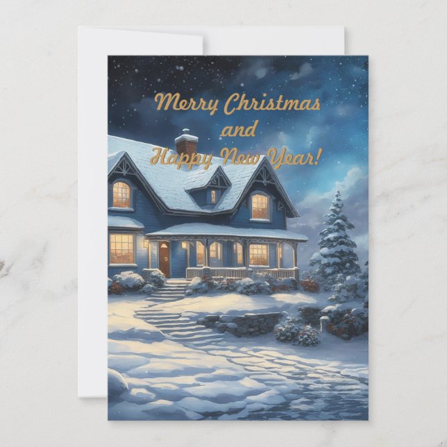 Frohe Weihnachten und viel Glück ins neue Jahr! (Vorderseite)