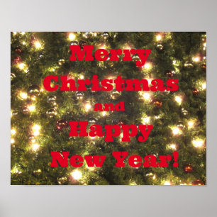 Frohe Weihnachten und viel Glück ins neue Jahr! Poster