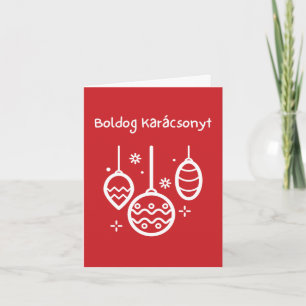 Frohe Weihnachten Ungarisch Weihnachten  Karte