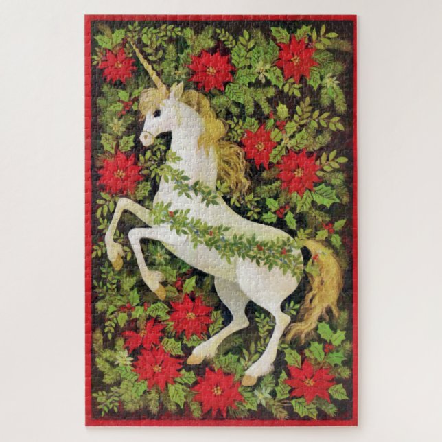 Frohe Weihnachten Unicorn (Vertikal)