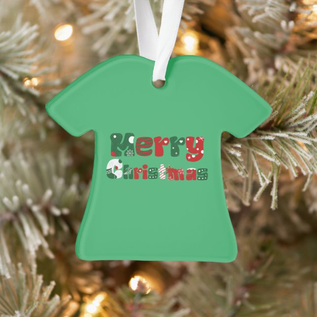 Frohe Weihnachten Unisex & Kinder Kleidung Ornament (Baum)