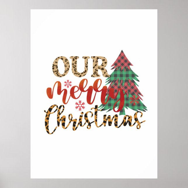 Frohe Weihnachten Unsere frohe Weihnachten Poster (Vorne)