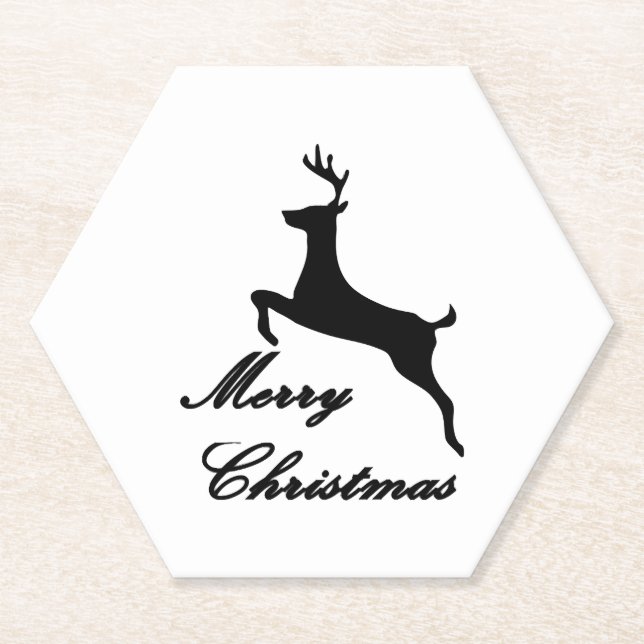 Frohe Weihnachten Untersetzer (Vorderseite)