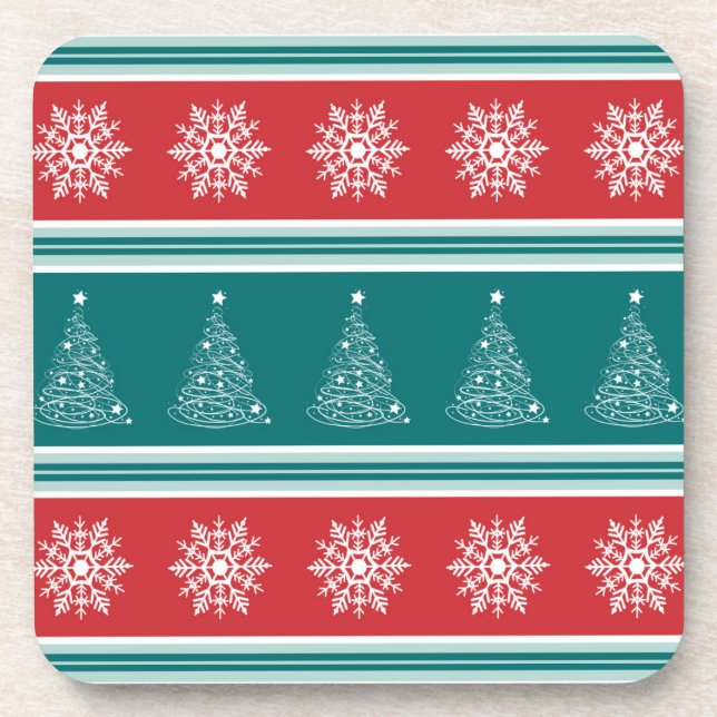 Frohe Weihnachten Untersetzer (Vorderseite)