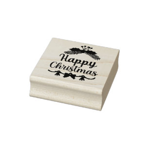Frohe Weihnachten, Urlaub am glücklichsten Gummistempel