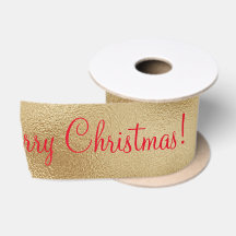 Frohe Weihnachten Urlaub Gold Red Geschenk Satin R