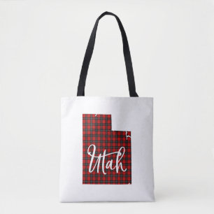 Frohe Weihnachten Utah Festive Retro Sunset Snowma Tasche