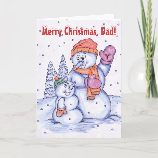 Frohe Weihnachten, Vater Feiertagskarte (Vorderseite)