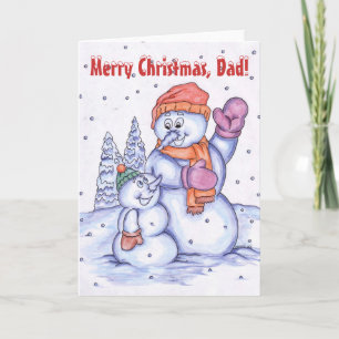 Frohe Weihnachten, Vater Feiertagskarte