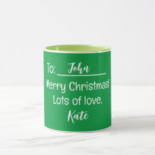 Frohe Weihnachten Viele Liebe Grün Tasse