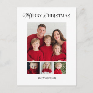 Frohe Weihnachten Vier-Foto-Design