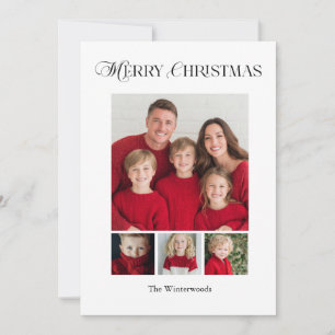 Frohe Weihnachten Vier-Foto-Design